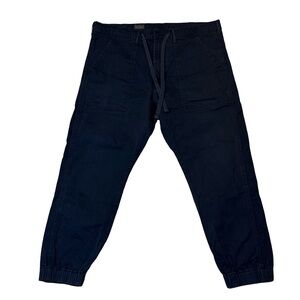 Levi’s mens 36x32 navy blue solid cotton drawstring jogger style pants EUC